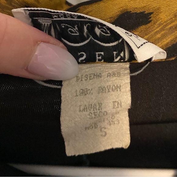 Velour & Leopard Print Dress - Picture 5 of 8